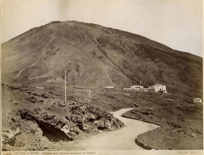 The funicular as it appeared in the 1880s